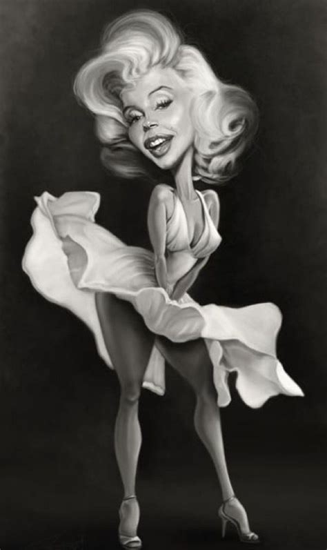 Marilyn Monroe Funny Caricatures Caricature Cartoon Faces