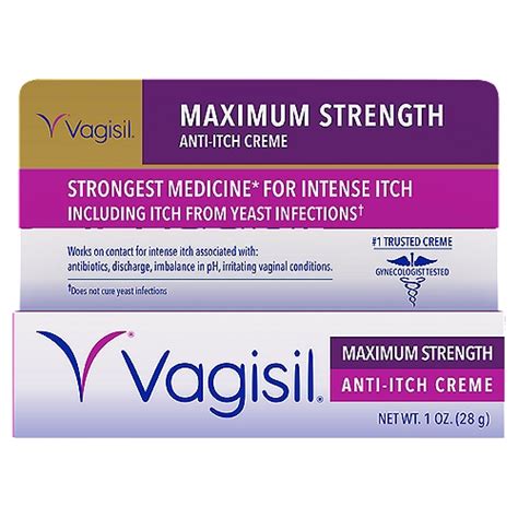 Vagisil Maximum Strength Anti Itch Creme 1 Oz