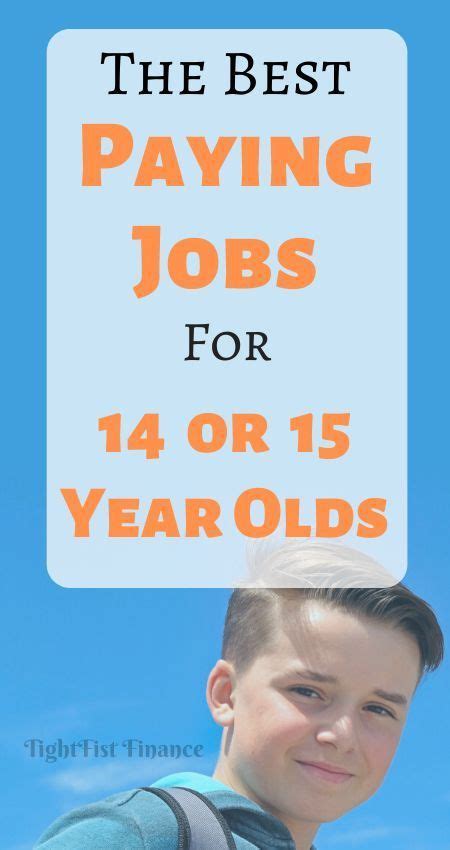 Trying to find the best paying jobs for 14 and 15 year olds? Check out