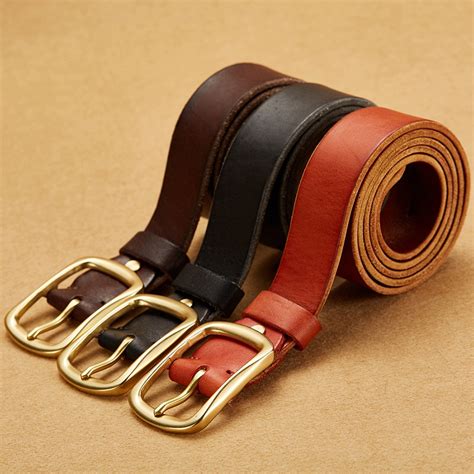 100real Leather Natural Skin Belt Men Hairy Soft Genuine Leather Strap