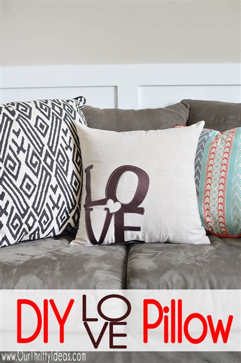 Diy Love Pillow Using The Cricut Explore Air 2 Our Thrifty Ideas