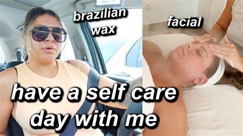 asmr facial w massage and brazilian wax come have a self care day with me youtube