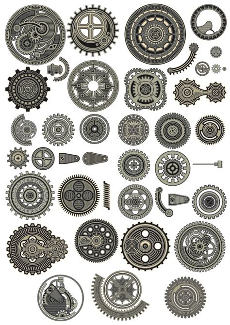 Steampunk Vectors Collection Free Vector Cdr Download