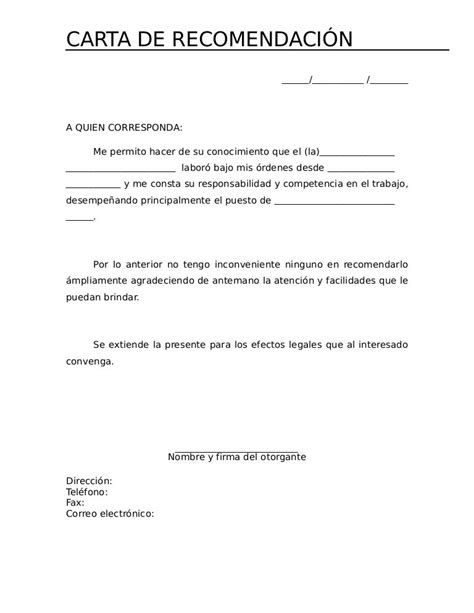 Ejemplo Carta De Referencia Personal Venezuela Modelo De Informe