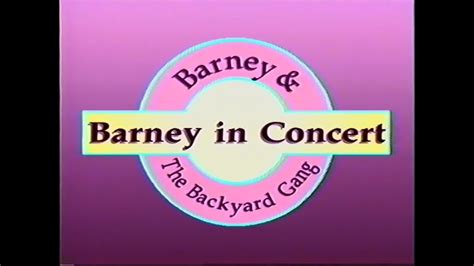 Barney In Concert Opening My Version 2 Youtube