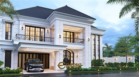 Desain Rumah Classic Modern 2 Lantai Bapak Budi Di Surabaya Jawa Timur