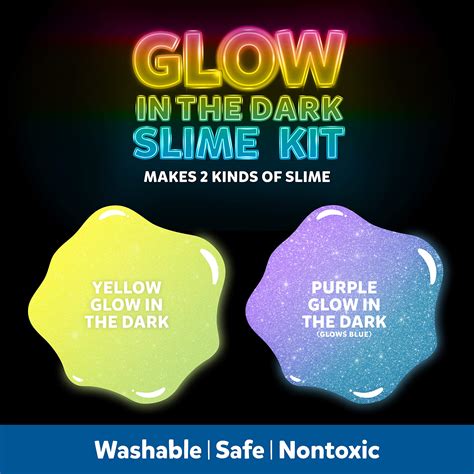 Elmers Glow In The Dark Slime Supplies Kit Include Glow In The Dark