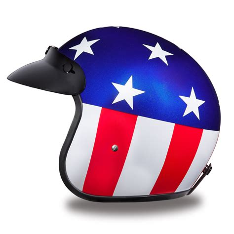 Captain america in other media. Daytona Helmets CRUISER- W/ US CAPTAIN AMERICA Motorcycle ...