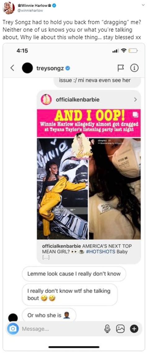 Winnie Harlow Responds To Woman Accusing Her Of Being A Mean Girl And
