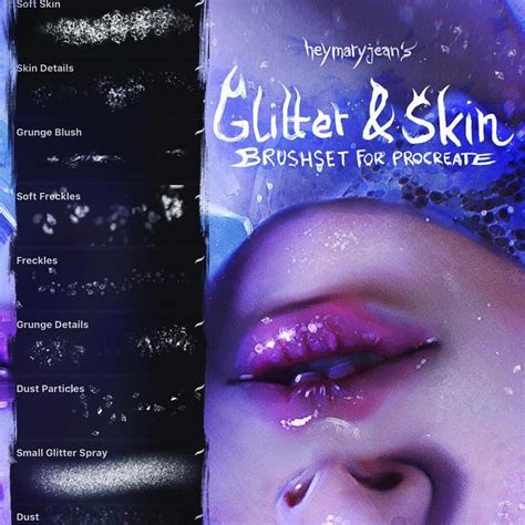 Glitter&Skin Brushset for Procreate - by heymaryjean | Procreate brushes free, Digital painting ...
