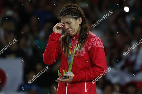 Silver Medalist Saori Yoshida Japan Reacts Editorial Stock Photo