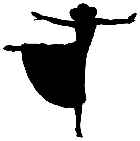 Onlinelabels Clip Art Woman In Dress Dancing Silhouette