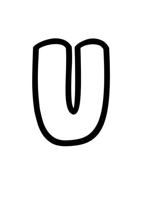 Free printable stencil patterns free stencils printable. Free Printable Bubble Letter Stencils: Bubble Letter U ...