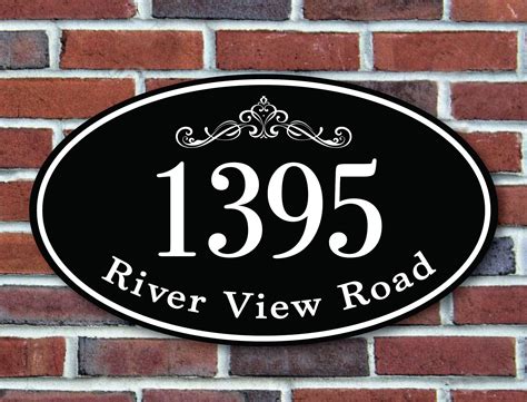 7x12 Custom Classic House Address Plaquepersonalized House Etsy