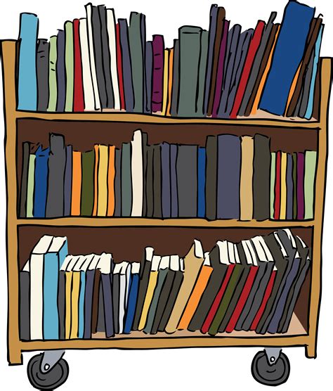 Library Book Cart Vector Graphic Image Free Stock Photo Public