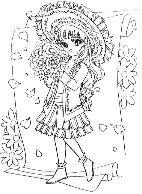 Old Anime Coloring Pages Free Coloring Page