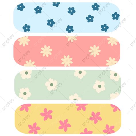 Cute Washi Tape Hd Transparent Cute Spring Flowers Washi Tapes Set