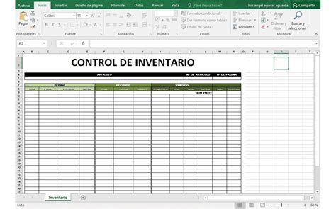 Plantillas Excel Control Inventario Para Tu Empresa Hogar Bs 10000
