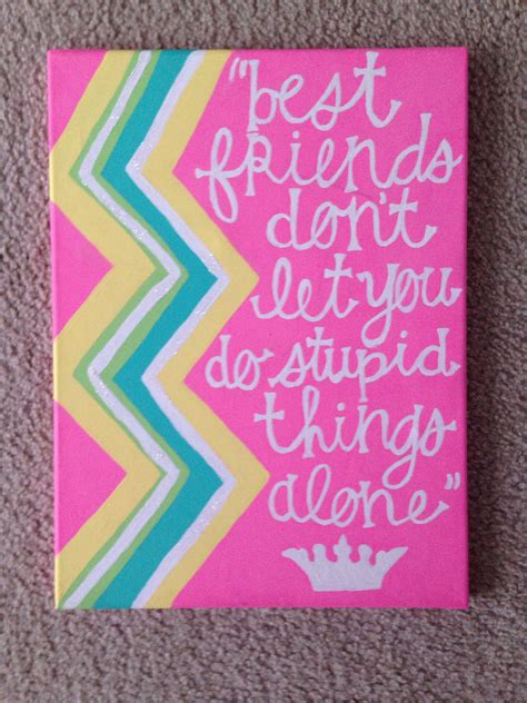 Pin By Habiba Aly On Canvases Friend Crafts Best Friend Crafts Diy