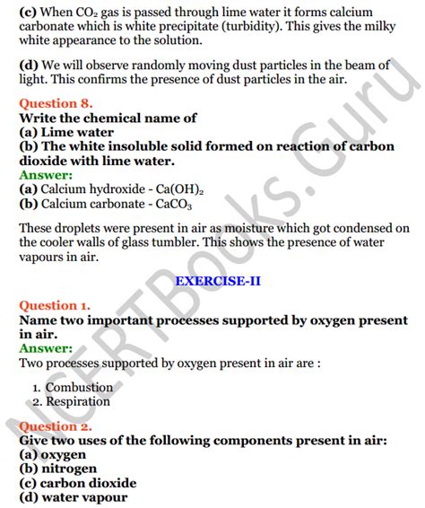Selina Concise Chemistry Class 6 Icse Solutions Chapter 6 Air And