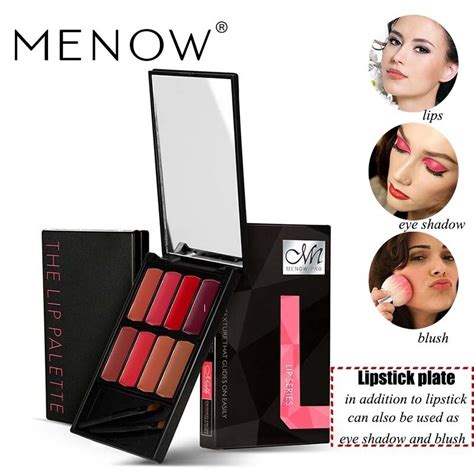 Menow Moisturizing Lip Gloss Cream 8 Colors Matte Lipstick Palette