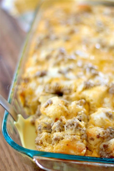 Sausage Egg Cheese Biscuit Casserole Recipe Food