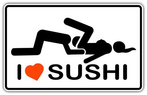 I Love Sushi Adult Funny Car Bumper Window Sticker Decal 5x3 Ebay