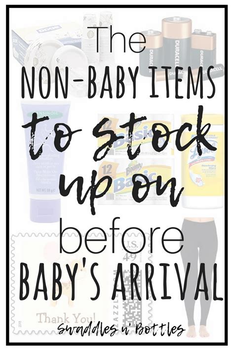 I also leave her house with a bag full of groceries every time i visit. Non-Baby Items to Stock Up On Before Baby Arrives ...