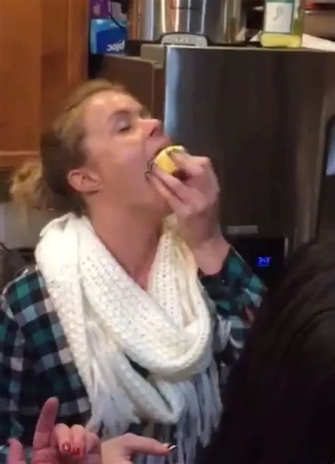 Woman Swallows A Whole Slab Of Butter In One Go As She Performs Gag The Best Porn Website
