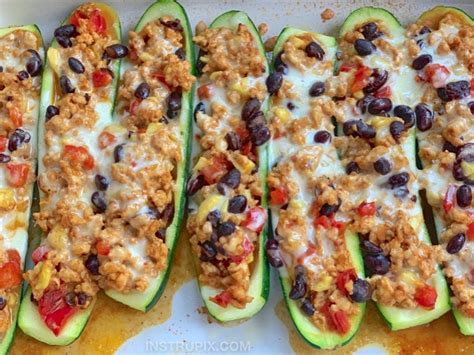 How to make quick stuffed zucchini taco boats. Super Easy & Healthy Dinner Recipe! Taco Stuffed Zucchini ...