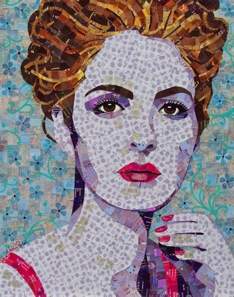 Junk Mail Mosaics Mosaic Portrait Art Collage Art