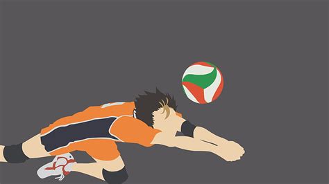 Haikyu Yu Nishinoya Hit Volleyball By Forearm Anime Hd Wallpaper Pxfuel