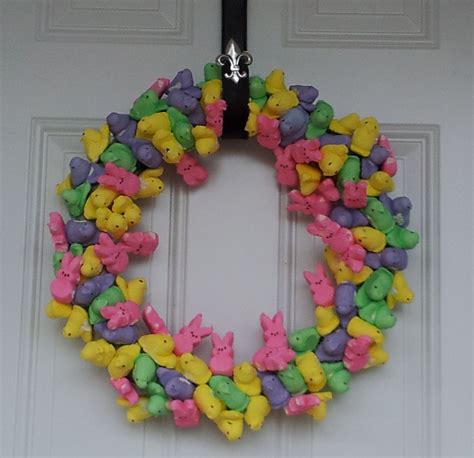 My Easter Peep Wreath Valentine Crafts Crafty Craft