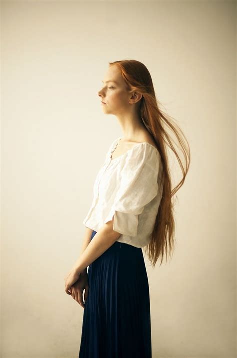 Olga Moskvina Beautiful Red Hair Annika Tulle Skirt Female Skirts Beauty Faces Porcelain