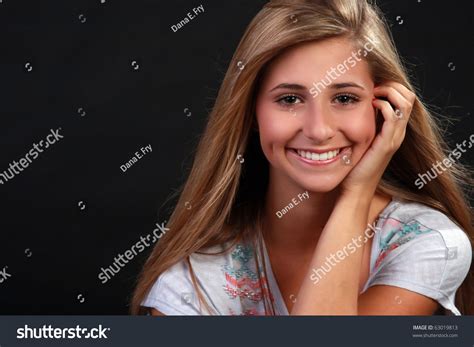 Young Pretty Teenage Girl Stock Photo 63019813 Shutterstock