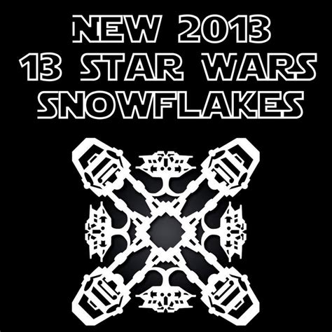 New 2013 Diy Free 13 Star Wars Snowflakes Templates From