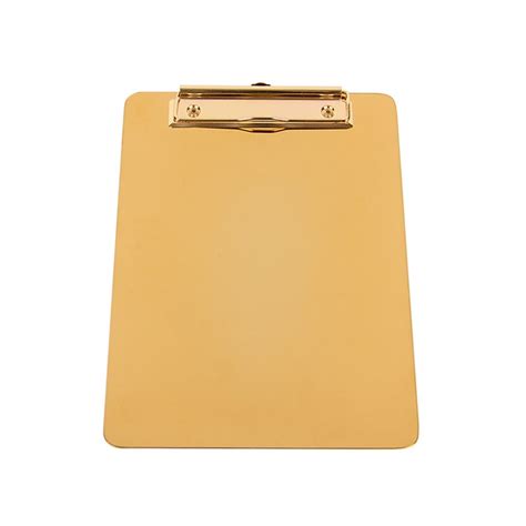 Buy Writing Splint Golden Stainless Steel Folder Point Menu Clip Metal