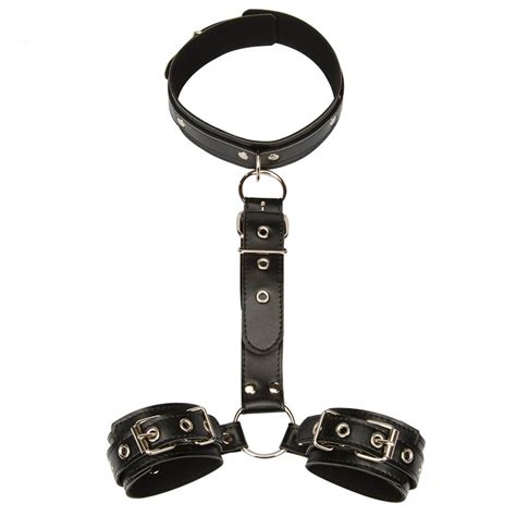 sexy collar handcuffs bondage restraint wrist tied hand sex toys for couples set adult erotic