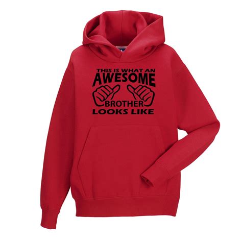Awesome Brother Hoodie Kids Children Funny Sayings Slogans Hoodies