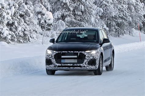 2021 Audi Q5 Facelift Spied Winter Testing With Bigger Grille New
