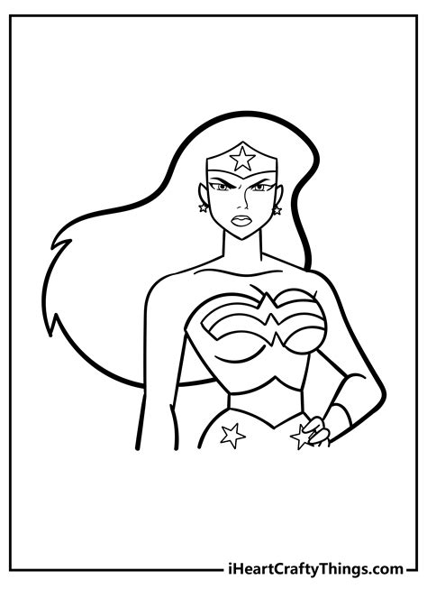 Wonder Woman Coloring Pages Unleash Your Inner Hero With Printable Sheets