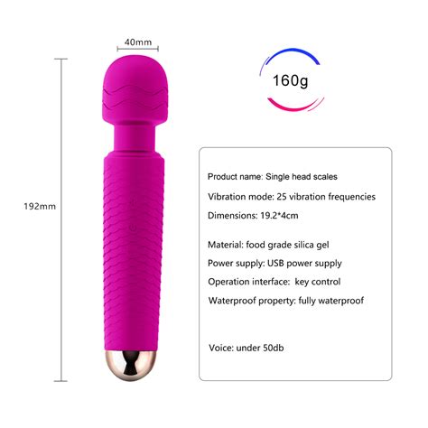 Luxury Wand Massager With Powerful Mode Frequencies Pussy Clitoris Stimulating Vibrator Adult