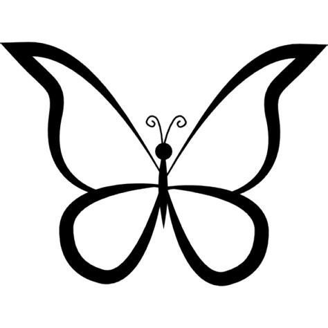 Clipart Butterfly Outline Clip Art Library