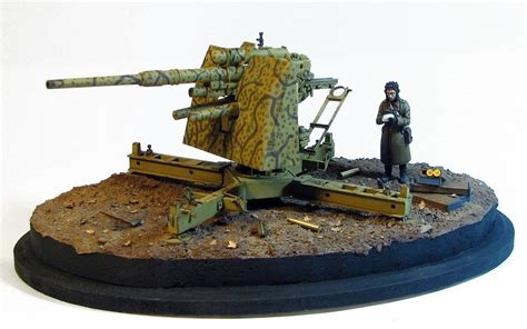 88mm Flak 37 Anti Aircraft Gun Germany Miniature Models Ww2