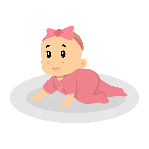 Baby Girl Crawling Baby Girl Crawl Png Transparent Clipart Image And