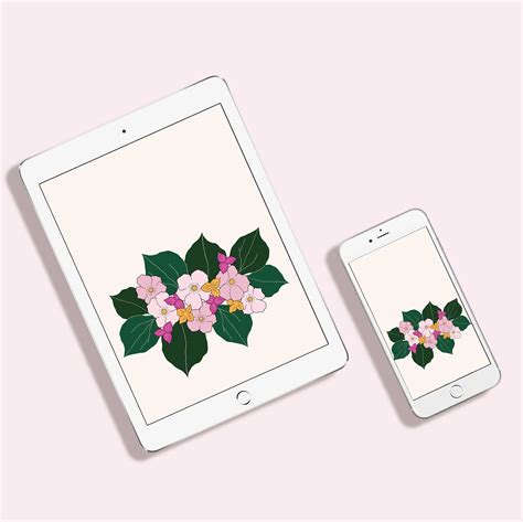 Tropical Flower Desktop Phone And Tablet Wallpaper Make