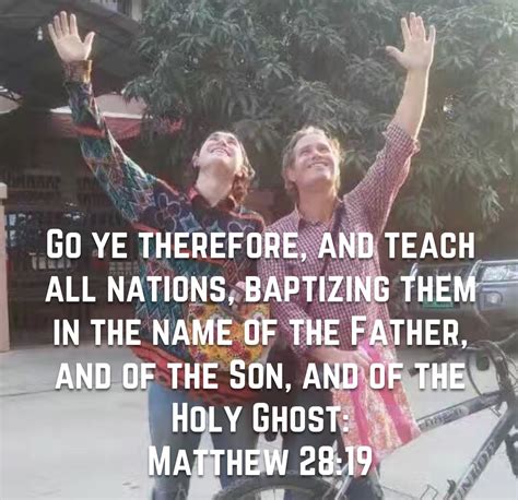 Father Son Missionary Team To Asia With Wom Matthew 28 19 Father