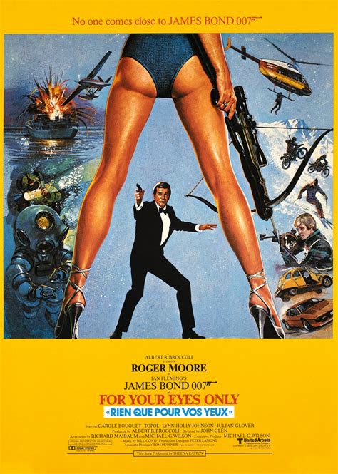Vintage Poster James Bond For Your Eyes Only Rien Que Pour Vos Yeux Galerie