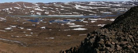 Spring In Tundra Panorama Of North Siberia Stock Photo Image Of