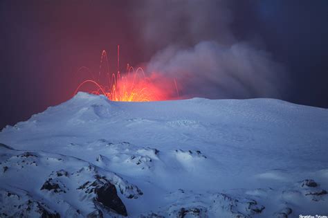 Normally, when volcanoes erupt, they deflate as the magma drains out. Pictures of Eyjafjallajökull